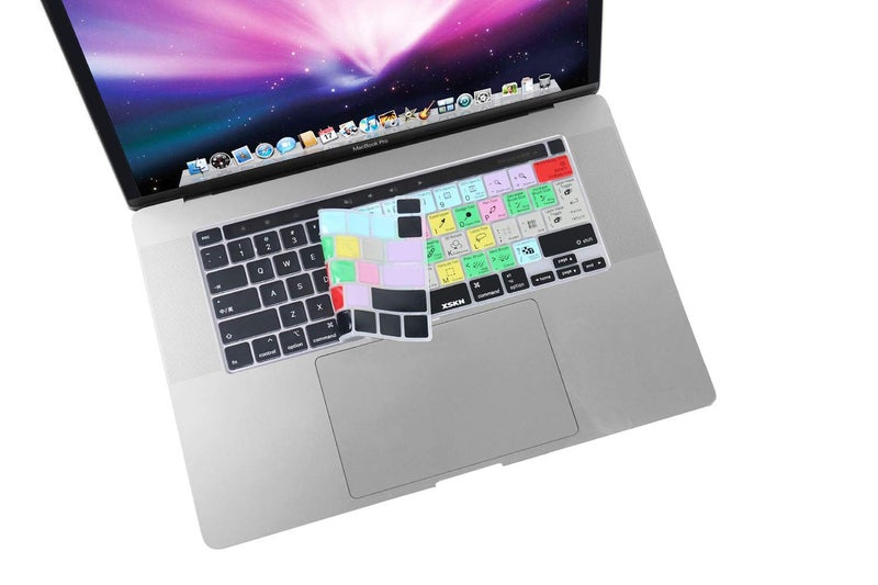 XSKN Photoshop Shortcuts Silicone Keyboard Cover Skin for Touch Bar Models 2019 MacBook Pro 16 inch A2141 2020 MacBook Pro 13.3 inch A2251 A2289 A2338 M1 Keyboard with Touch ID US & EU Common Version - Image 5